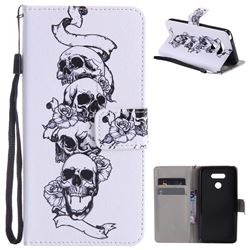 Skull Head PU Leather Wallet Case for LG G6
