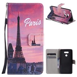 Paris Eiffel Tower PU Leather Wallet Case for LG G6