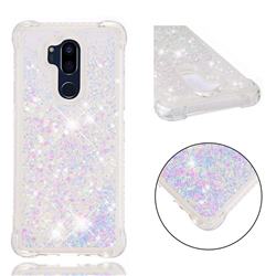 Dynamic Liquid Glitter Sand Quicksand Star TPU Case for LG G7 ThinQ - Pink