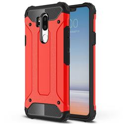King Kong Armor Premium Shockproof Dual Layer Rugged Hard Cover for LG G7 ThinQ - Big Red