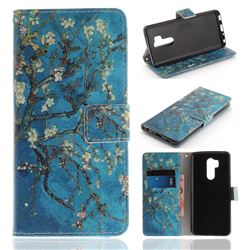 Apricot Tree PU Leather Wallet Case for LG G7 ThinQ