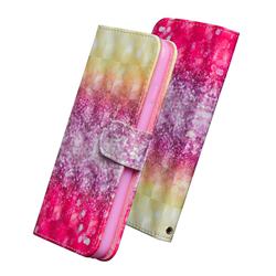 Gradient Rainbow 3D Painted Leather Wallet Case for LG G7 ThinQ