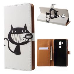 Proud Cat Leather Wallet Case for LG G7 ThinQ