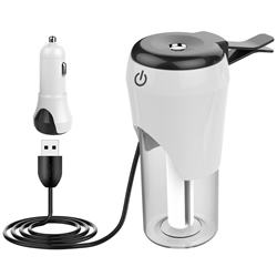 BC20 Car Humidifier with Car Charger - White