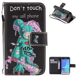 One Eye Mice PU Leather Wallet Case for Samsung Galaxy J1 2016 J120