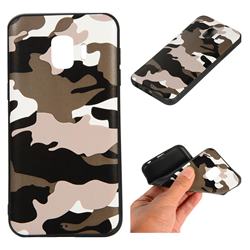 Camouflage Soft TPU Back Cover for Samsung Galaxy J2 Core - Black White