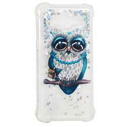 Sweet Gray Owl Dynamic Liquid Glitter Sand Quicksand Star TPU Case for Samsung Galaxy J2 Prime G532