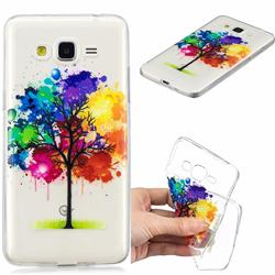 Oil Painting Tree Clear Varnish Soft Phone Back Cover for Samsung Galaxy J2 Prime G532