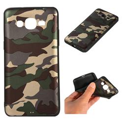 Camouflage Soft TPU Back Cover for Samsung Galaxy J2 Prime G532 - Gold Green
