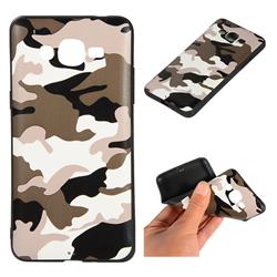 Camouflage Soft TPU Back Cover for Samsung Galaxy J2 Prime G532 - Black White
