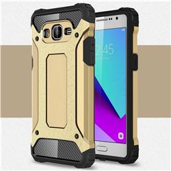 King Kong Armor Premium Shockproof Dual Layer Rugged Hard Cover for Samsung Galaxy J2 Prime G532 - Champagne Gold