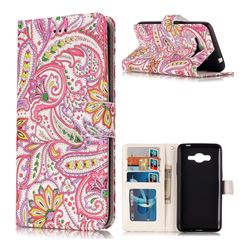 Pepper Flowers 3D Relief Oil PU Leather Wallet Case for Samsung Galaxy J2 Prime G532