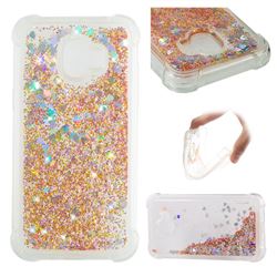 Dynamic Liquid Glitter Sand Quicksand Star TPU Case for Samsung Galaxy J2 Pro (2018) - Diamond Gold