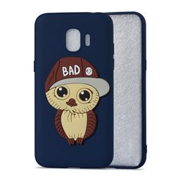 Bad Boy Owl Soft 3D Silicone Case for Samsung Galaxy J2 Pro (2018) - Navy