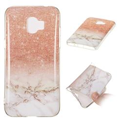 Glittering Rose Gold Soft TPU Marble Pattern Case for Samsung Galaxy J2 Pro (2018)