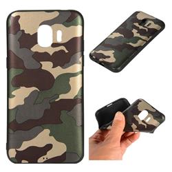 Camouflage Soft TPU Back Cover for Samsung Galaxy J2 Pro (2018) - Gold Green