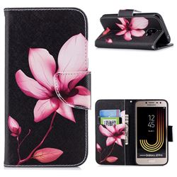 Lotus Flower Leather Wallet Case for Samsung Galaxy J2 Pro (2018)