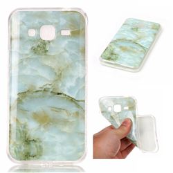 Jade Green Soft TPU Marble Pattern Case for Samsung Galaxy J3