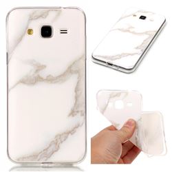 Jade White Soft TPU Marble Pattern Case for Samsung Galaxy J3