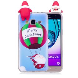 Balloon Santa Claus Soft 3D Climbing Doll Soft Case for Samsung Galaxy J3 2016 J320