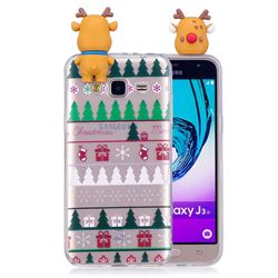 Christmas Socks Soft 3D Climbing Doll Soft Case for Samsung Galaxy J3 2016 J320