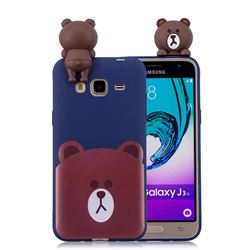 Cute Bear Soft 3D Climbing Doll Soft Case for Samsung Galaxy J3 2016 J320