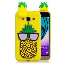 Big Pineapple Soft 3D Climbing Doll Soft Case for Samsung Galaxy J3 2016 J320