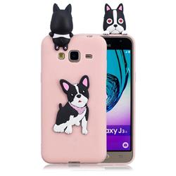 Cute Dog Soft 3D Climbing Doll Soft Case for Samsung Galaxy J3 2016 J320