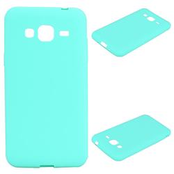 Candy Soft Silicone Protective Phone Case for Samsung Galaxy J3 2016 J320 - Light Blue