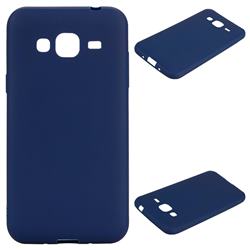 Candy Soft Silicone Protective Phone Case for Samsung Galaxy J3 2016 J320 - Dark Blue