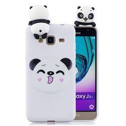 Smiley Panda Soft 3D Climbing Doll Soft Case for Samsung Galaxy J3 2016 J320