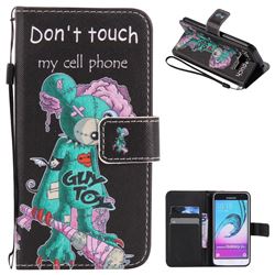 One Eye Mice PU Leather Wallet Case for Samsung Galaxy J3 2016 J320