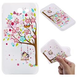 Tree and Girl 3D Relief Matte Soft TPU Back Cover for Samsung Galaxy J3 2017 Emerge US Edition