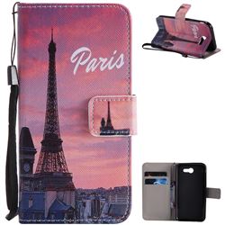 Paris Eiffel Tower PU Leather Wallet Case for Samsung Galaxy J3 2017 Emerge US Edition