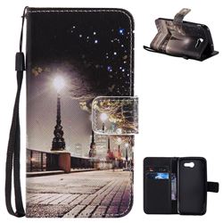 City Night View PU Leather Wallet Case for Samsung Galaxy J3 2017 Emerge US Edition