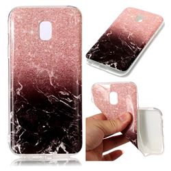 Glittering Rose Black Soft TPU Marble Pattern Case for Samsung Galaxy J3 2017 J330 Eurasian