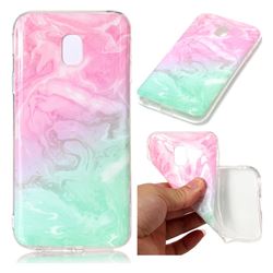 Pink Green Soft TPU Marble Pattern Case for Samsung Galaxy J3 2017 J330 Eurasian