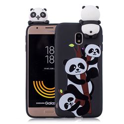 Ascended Panda Soft 3D Climbing Doll Soft Case for Samsung Galaxy J3 2017 J330 Eurasian