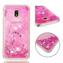 Dynamic Liquid Glitter Quicksand Sequins TPU Phone Case for Samsung Galaxy J3 2017 J330 Eurasian - Rose