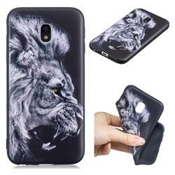 Lion 3D Embossed Relief Black TPU Cell Phone Back Cover for Samsung Galaxy J3 2017 J330 Eurasian