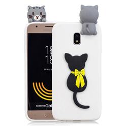 Little Black Cat Soft 3D Climbing Doll Soft Case for Samsung Galaxy J3 2017 J330 Eurasian