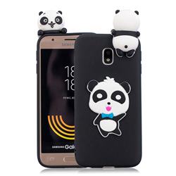 Blue Bow Panda Soft 3D Climbing Doll Soft Case for Samsung Galaxy J3 2017 J330 Eurasian
