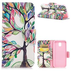 The Tree of Life Leather Wallet Case for Samsung Galaxy J3 2017 J330