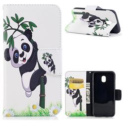Bamboo Panda Leather Wallet Case for Samsung Galaxy J3 2017 J330