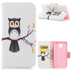 Owl on Tree Leather Wallet Case for Samsung Galaxy J3 2017 J330