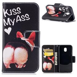 Lovely Pig Ass Leather Wallet Case for Samsung Galaxy J3 2017 J330