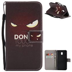 Angry Eyes PU Leather Wallet Case for Samsung Galaxy J3 2017 J330 Eurasian