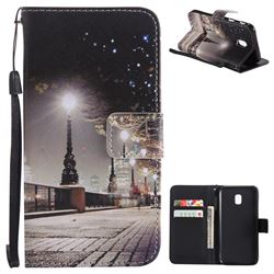 City Night View PU Leather Wallet Case for Samsung Galaxy J3 2017 J330 Eurasian