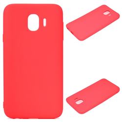 Candy Soft Silicone Protective Phone Case for Samsung Galaxy J4 (2018) SM-J400F - Red
