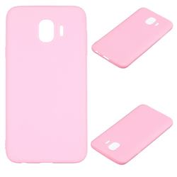 Candy Soft Silicone Protective Phone Case for Samsung Galaxy J4 (2018) SM-J400F - Dark Pink